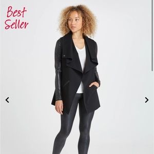 Spanx Black Drape Front Jacket